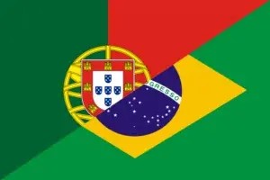 Brazilian vs European Portuguese Flags