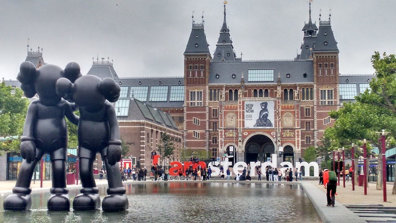 Typical Dutch architecture in Amsterdam