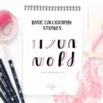Basic Calligraphy Drills by Vial Designs | Modern Calligraphy 101 for beginners
