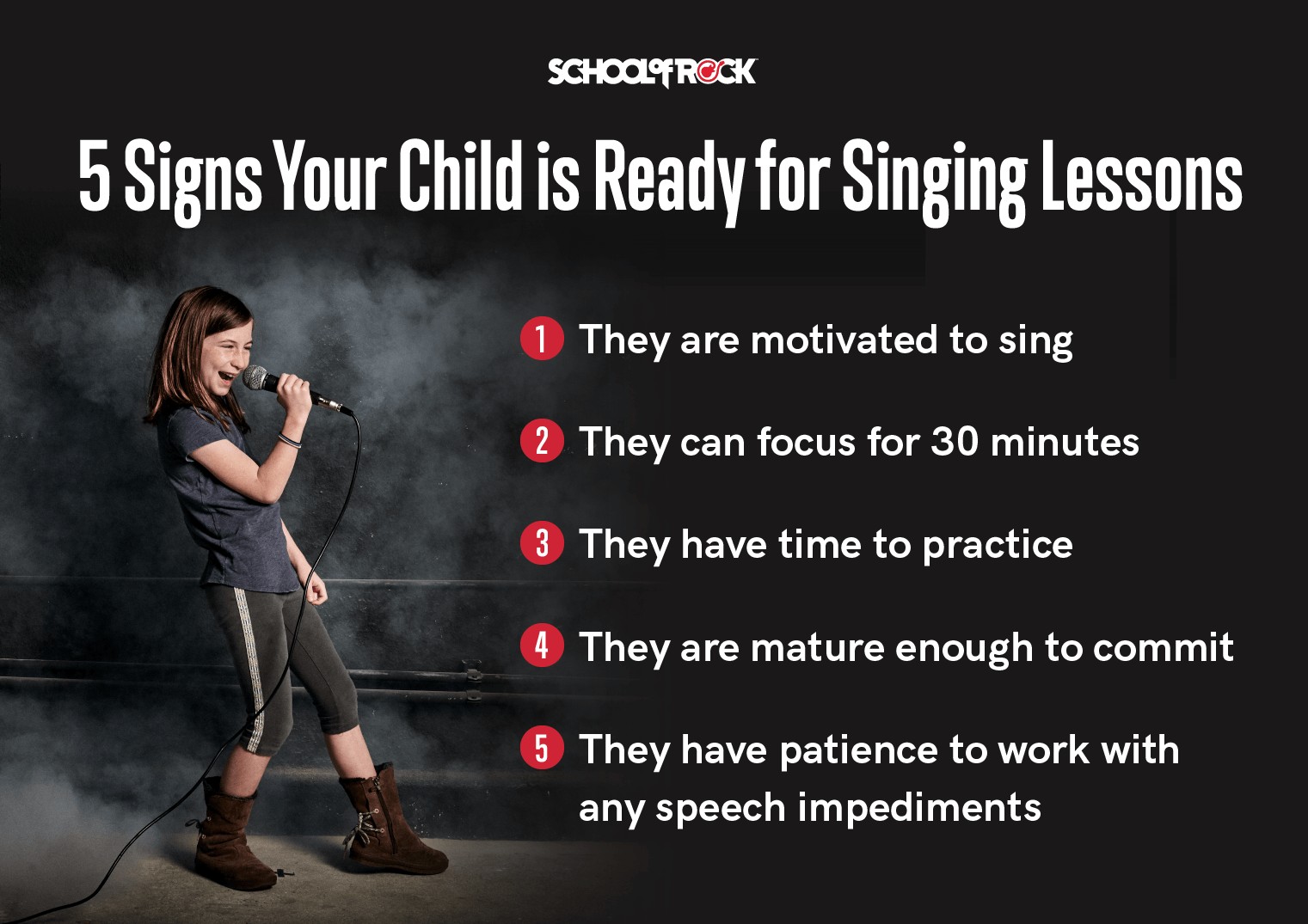 Child singing with joy, representing early vocal training