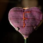 A heart-shaped booklet given to Fania Fainer in Auschwitz