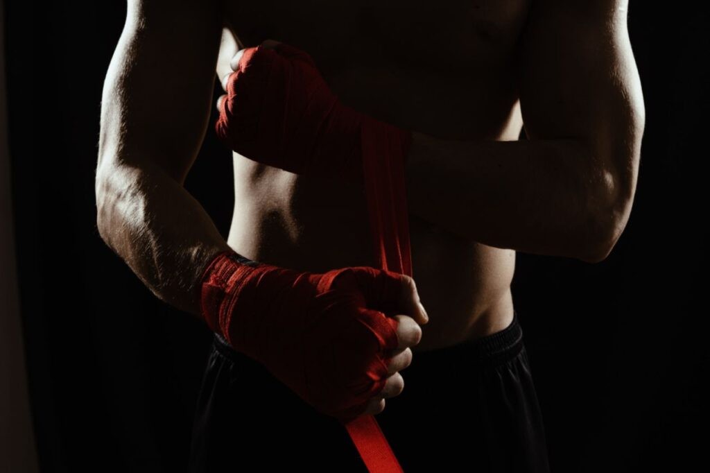 boxer shadow boxing