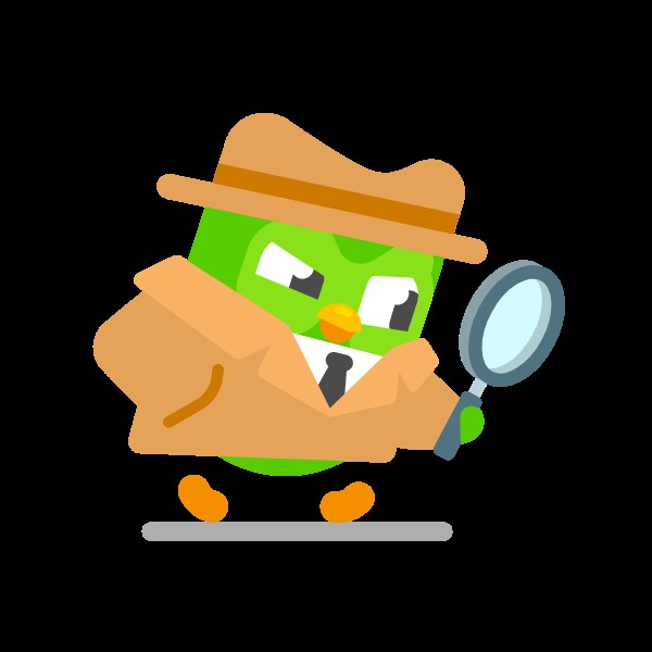 Illustration of a man looking through a magnifier