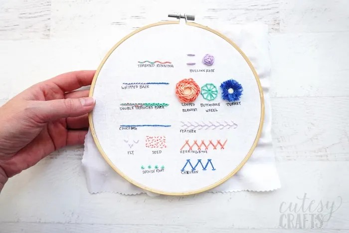 Embroidery floss and needles