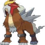Entei artwork by Ken Sugimori