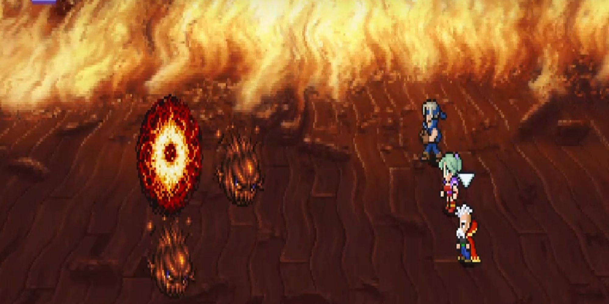Relm using Sketch to force an enemy to use Lore