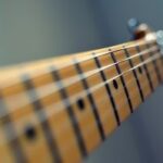 Electric guitar fretboard