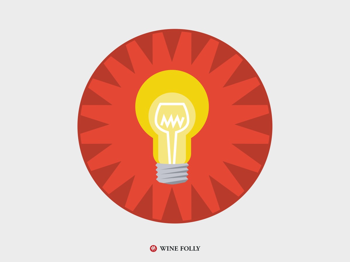 Inspiration Lightbulb Icon by Wine Folly