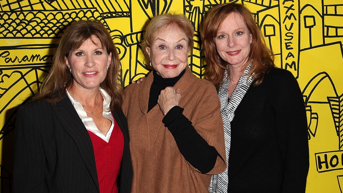 Michael Learned with her TV children from The Waltons in Hollywood