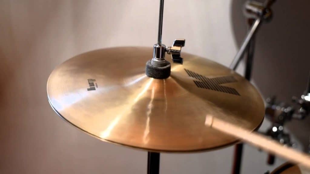 Hi-hat cymbals part of drum kit