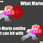 Mario Amiibo using Forward Smash with perceived extended range