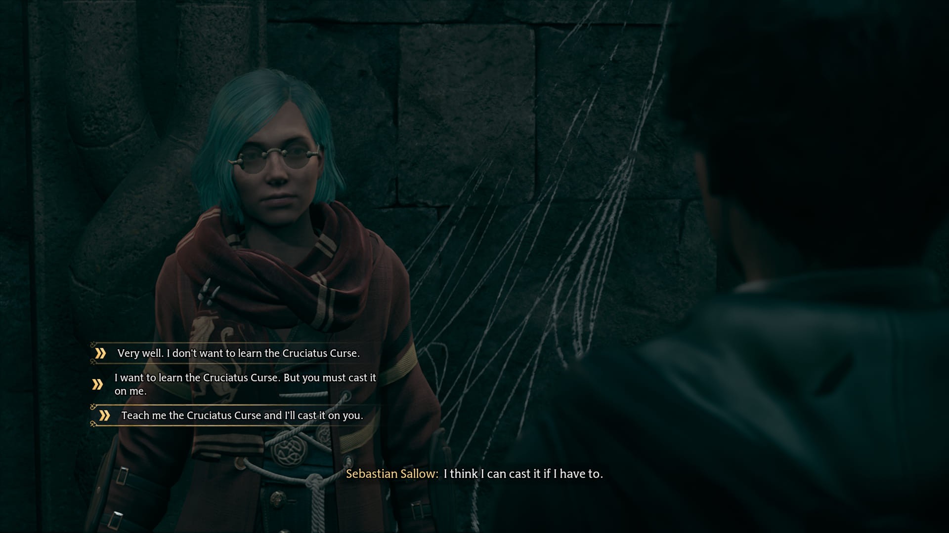 Sebastian Sallow Offering Crucio