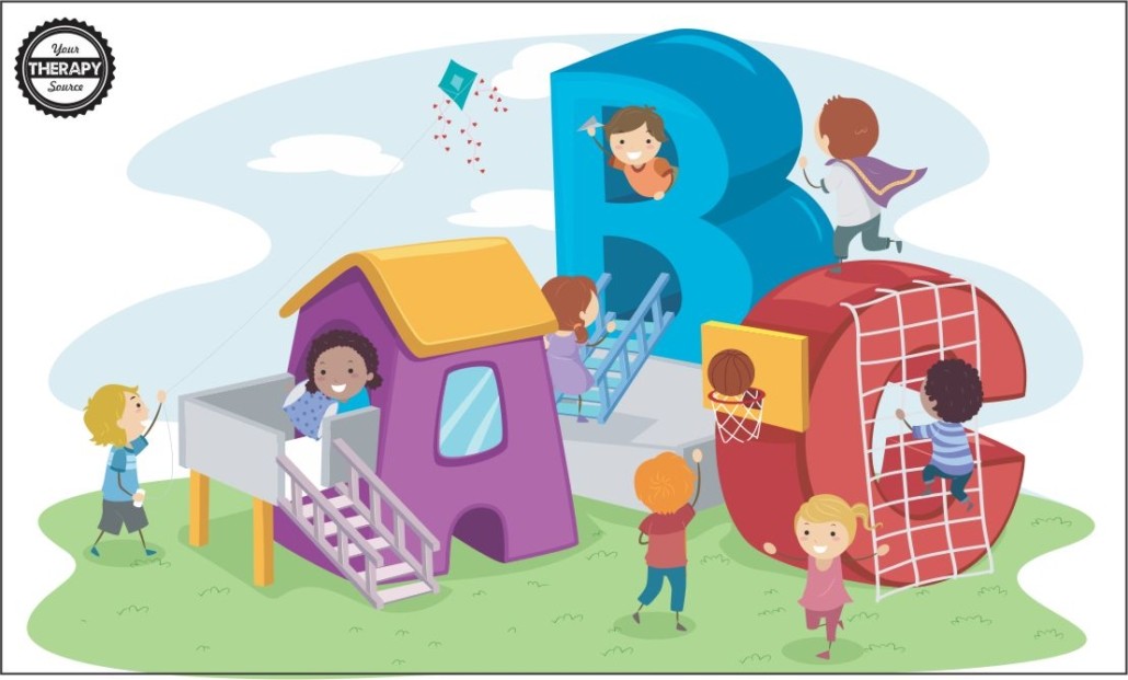 Children Playing and Developing Gross Motor Skills