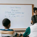 Child learning multiplication tables