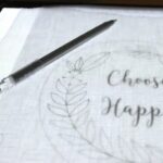 Embroidery pattern transfer using tracing method