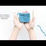 Long-tail cast on technique for knitting beginners