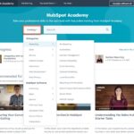 HubSpot Academy Interface