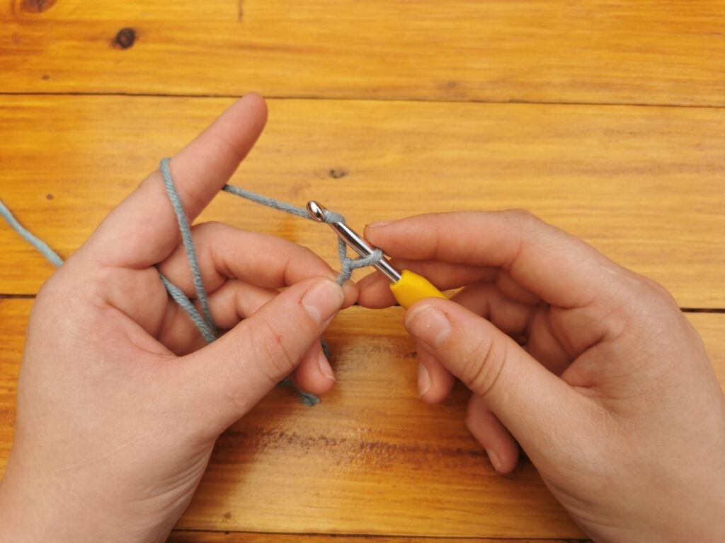 Yarn over your hook