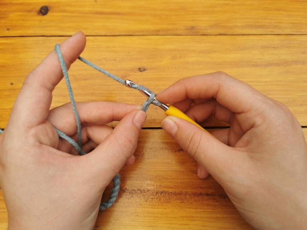 Yarn over hook