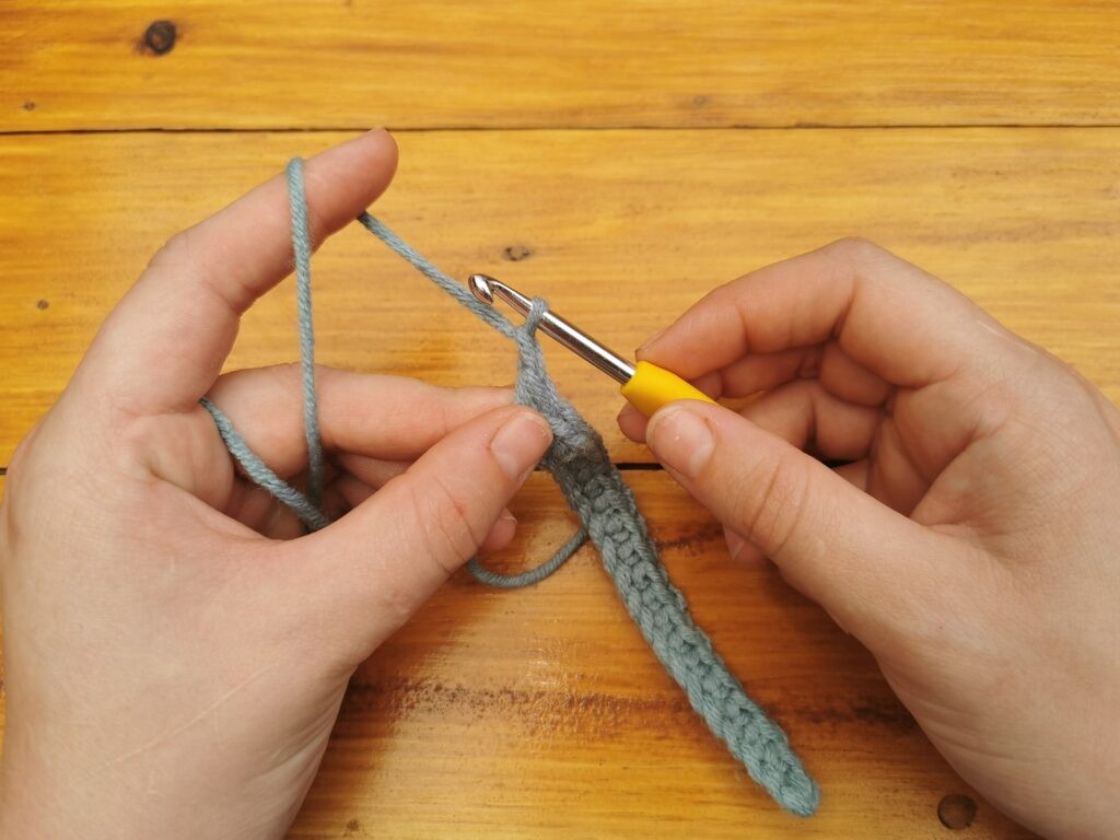 Chain one to start with the second row
