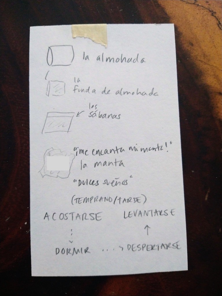 Spanish Vocabulary Cards