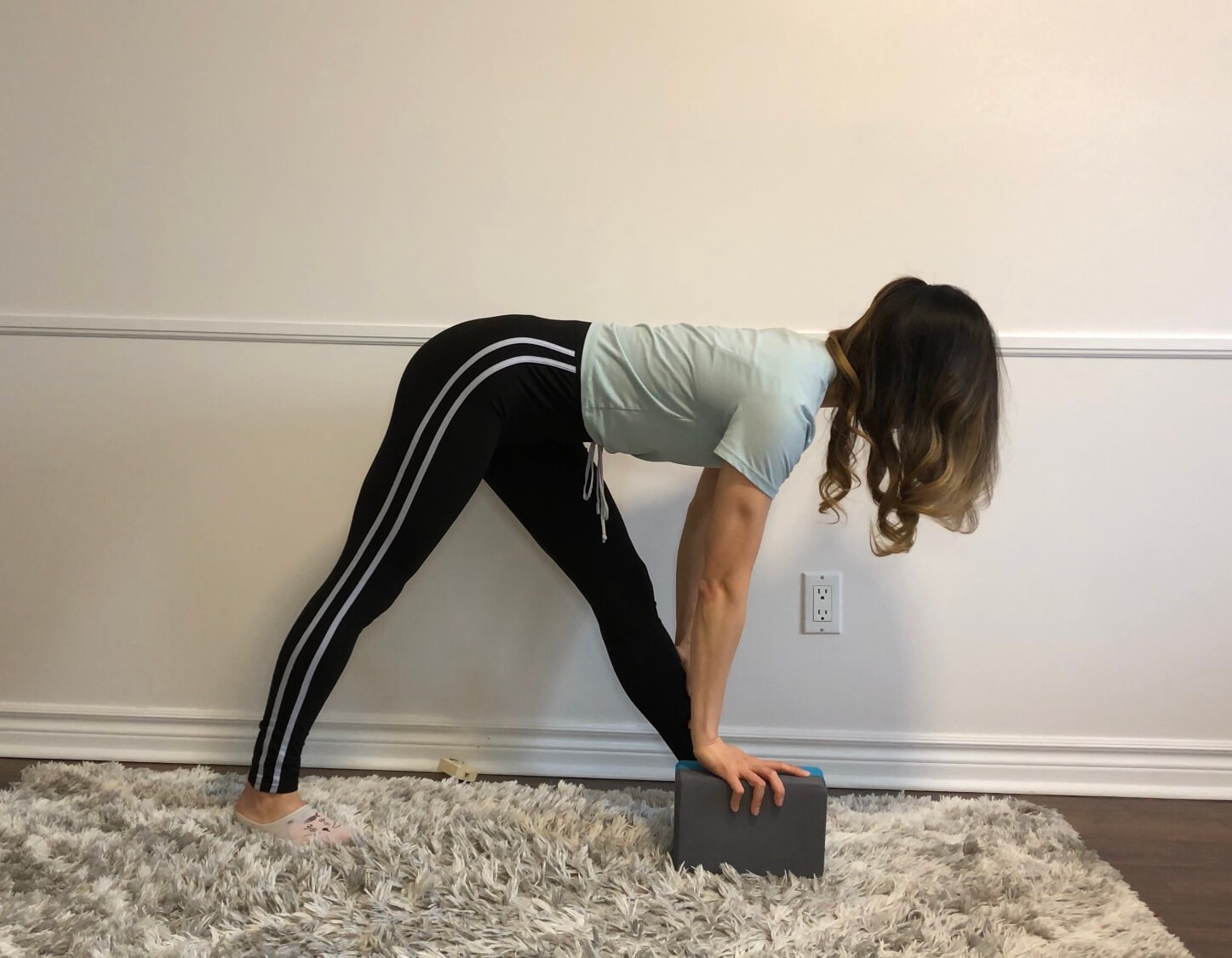 Pyramid Stretch for hip and hamstring flexibility