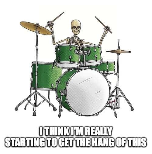 Is it hard to learn drums joke