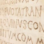 Latin writing on a wall