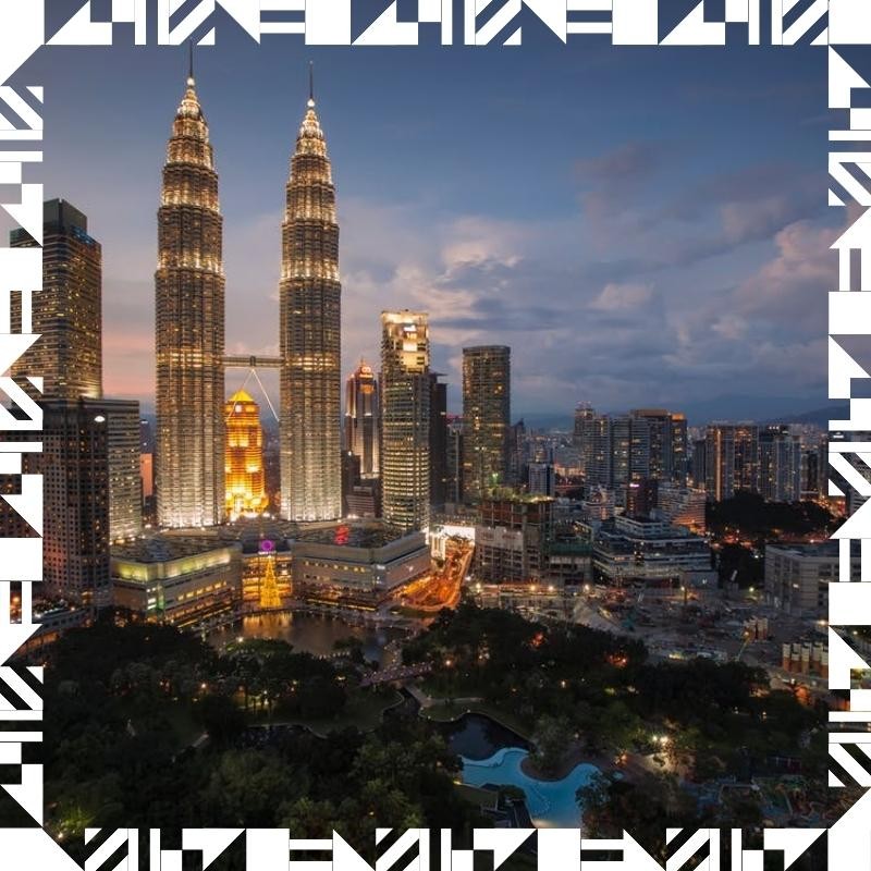 A modern Malaysian city with skyscrapers, reflecting urban development and architecture
