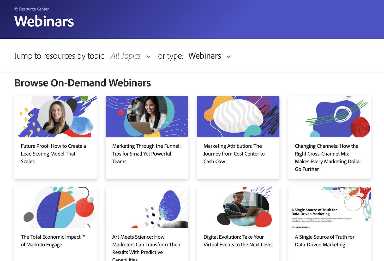 Marketo On-Demand Webinars