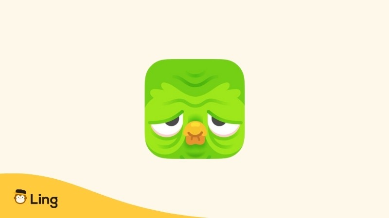 Tired Duolingo Owl Logo - No Yoruba On Duolingo_Ling App