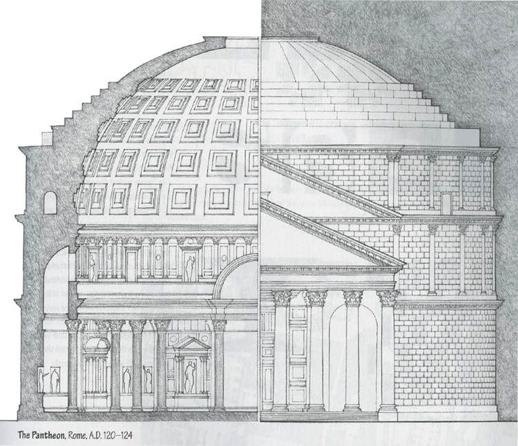 Francis D.K. Ching's architectural illustrations