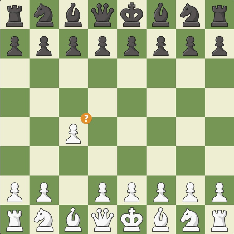Chess pieces on a chessboard