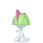 Ralts using Flash to light up a dark cave