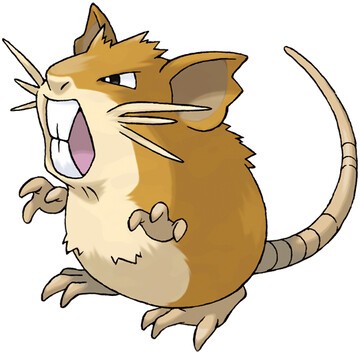 Raticate Artwork by Ken Sugimori