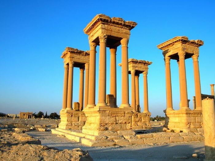 Relics of Palmyra in Syria