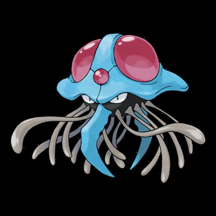 Magikarp in the water, seemingly using Splash