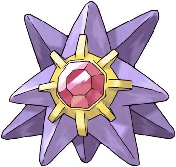 Starmie in the Pokemon anime