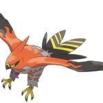 Talonflame artwork by Ken Sugimori