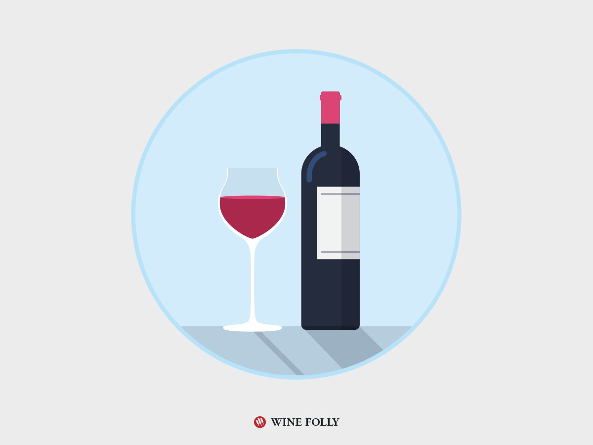 Wine Tasting Bottle Wine Glass Icon by Wine Folly