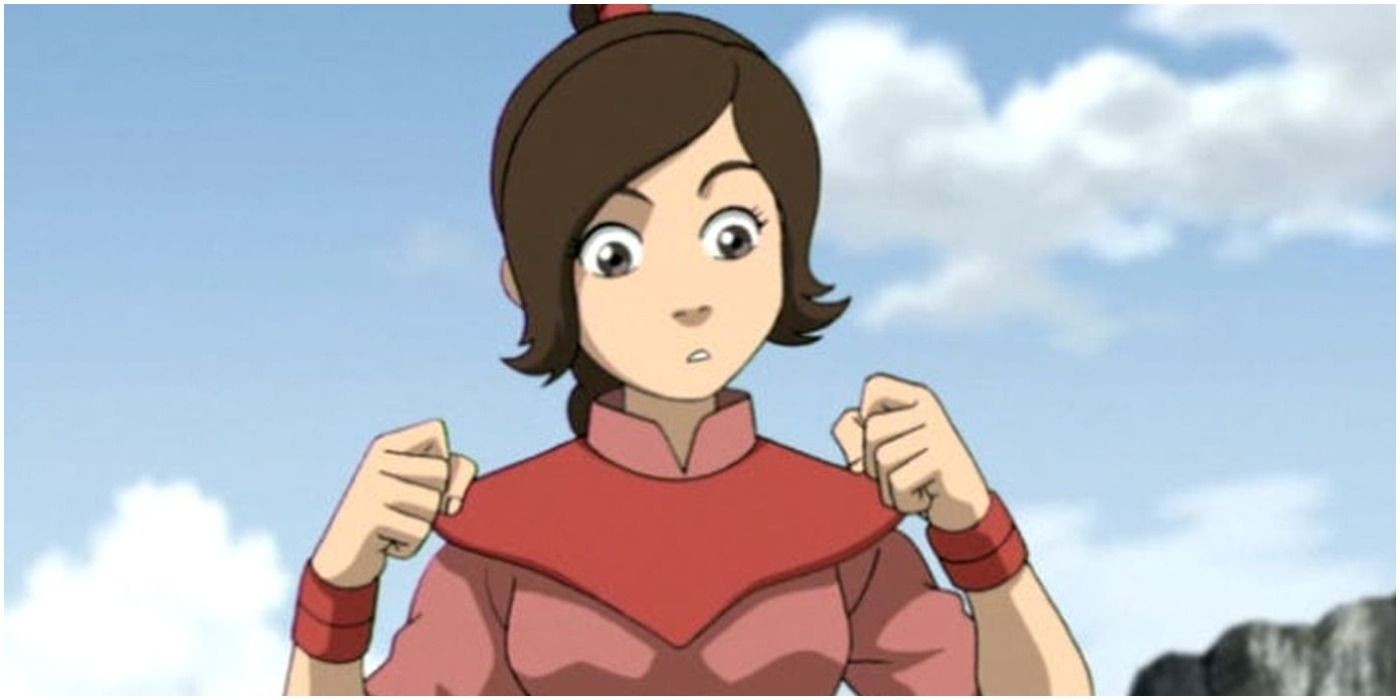 Ty Lee focuses on her fists, demonstrating Chi Blocking