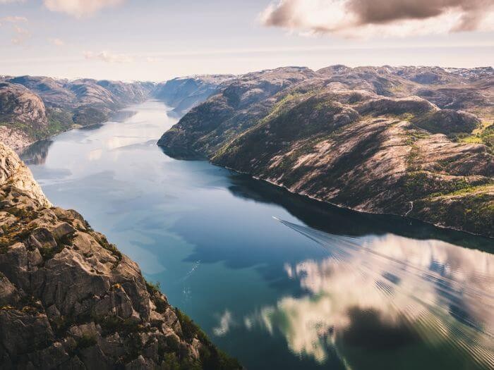 View from Preikestolen Norway