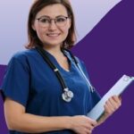 Medical professional assisting patient, exemplifying inclusivity in healthcare