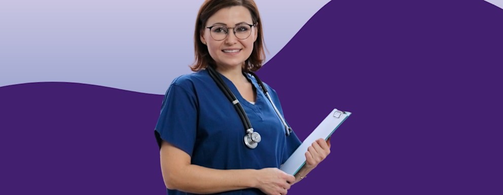 Medical professional assisting patient, exemplifying inclusivity in healthcare
